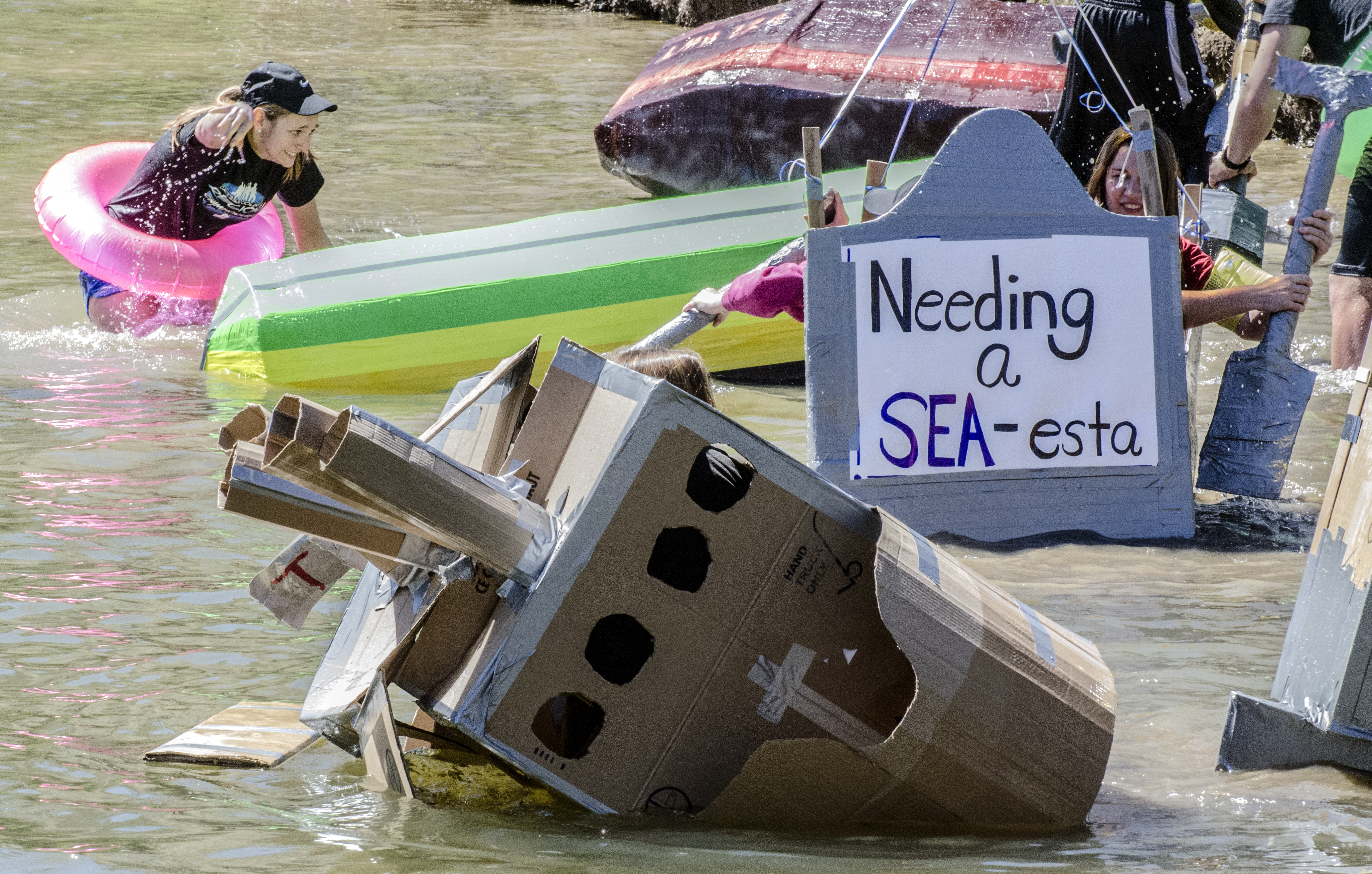 Cardboard Boat Regatta – Titanic Sinks